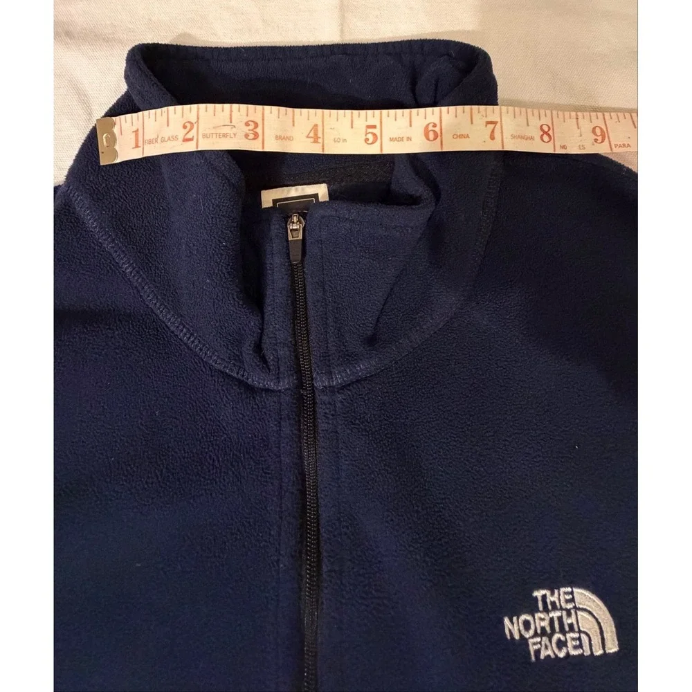 The North Face Men's XL Navy 1/4 Zip Fleece Pullover Chest Zip Pocket Jacket